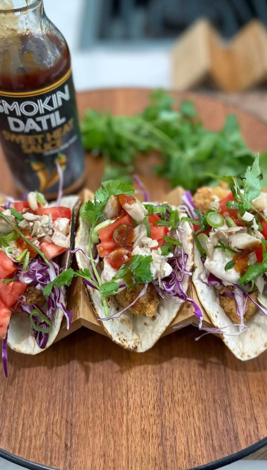 Smokin Datil Shrimp Tacos